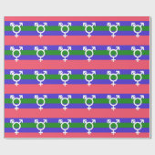 TRIGENDER VLAG EN SYMBOOL CADEAUPAPIER (Vlak)