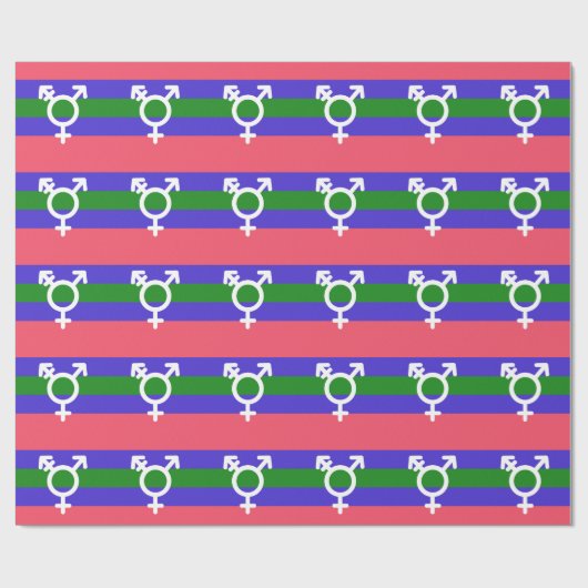 TRIGENDER VLAG EN SYMBOOL CADEAUPAPIER (Vlak)