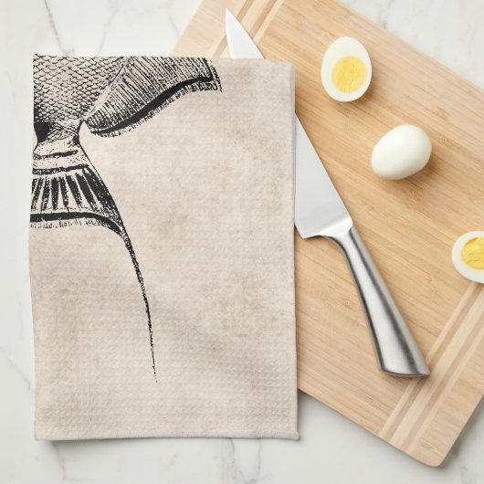  Trigger Fish Antiek Hawaiian Print Theedoek (Quarter Fold)