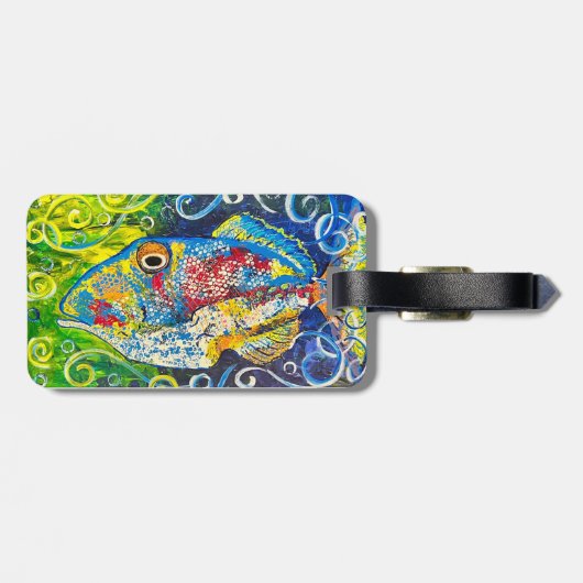 Trigger Fish Bagagelabel (Achterkant horizontaal)