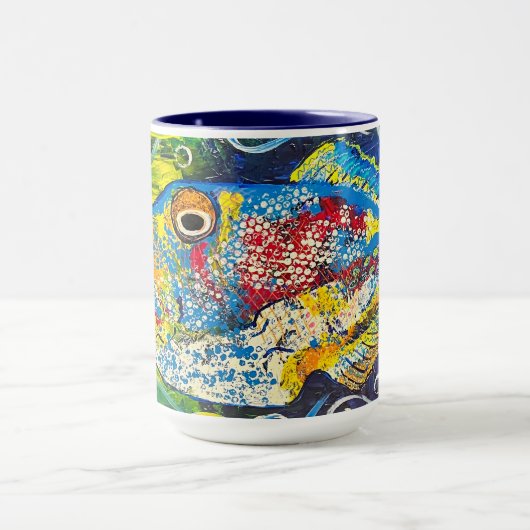 Trigger Fish Mok Blauw (Midden)