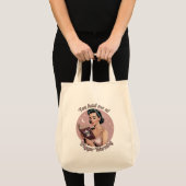 Trigger Warning Pin Up Reader Tote Bag (Voorkant (product))