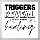 Triggers onthullen wat genezing nodig heeft poster (Voorkant)