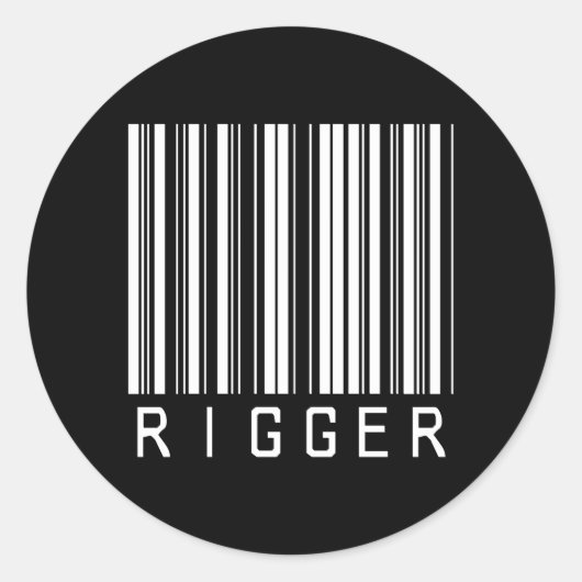 triggerstreepjescode ronde sticker (Voorkant)