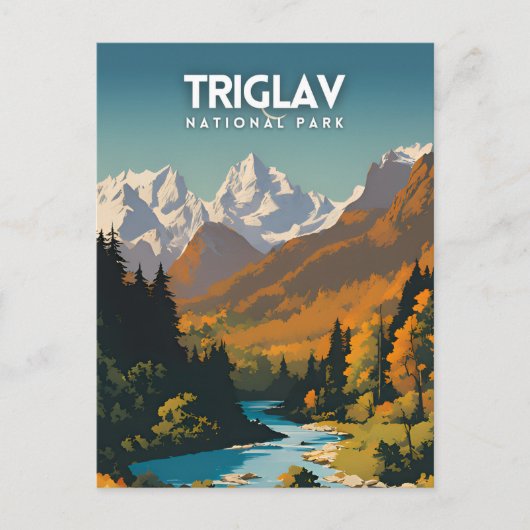 Triglav Nationaal Park Reizen Briefkaart (Voorkant)