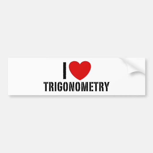 Trigonometrie Bumpersticker (Voorkant)