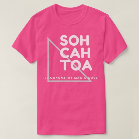 Trigonometrie Magische Code T-shirt (Design voorkant)