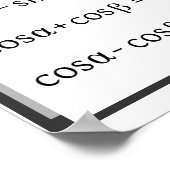 Trigonometrie: som-tot-productkenmerken poster (Hoek)