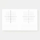 trigonometrie X Y coördineert grafiekpapier Post-it® Notes (Voorkant)
