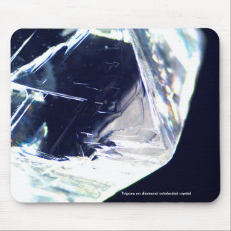 Trigons op diamant octaëdrische kristal mousepad muismat