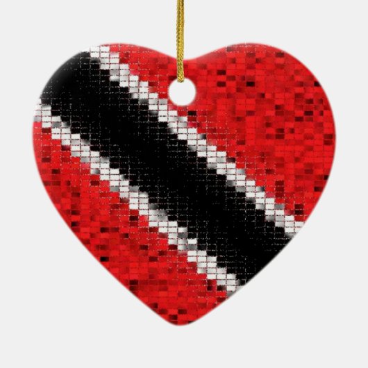 Triinidad en Tobago Keramisch Ornament (Achterkant)