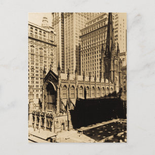 Triinity Church & Church Yard Lower Manhattan NYC Briefkaart