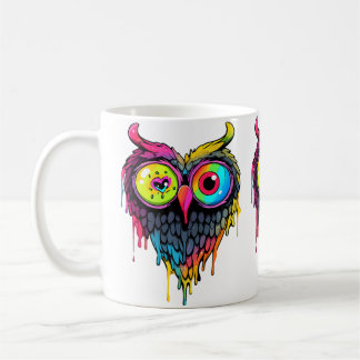 Triippy Party Edm Owl Music Lover Koffiemok