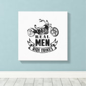 Trike Gifts for Men | Triker Trikes Motorcycle Canvas Afdruk (Insitu (Houten vloer))