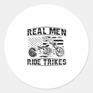 Trike Men | Trikes Triker Motorcycle Gift Idea Ronde Sticker