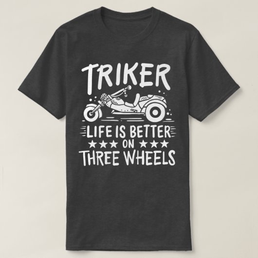 Triker driewieler Trike T-shirt (Design voorkant)