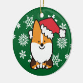 Trikleuren Santa Hat Corgi Ornament | CorgiDingen (Links)
