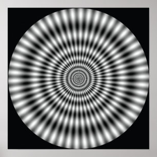 Trilcirkel - optische illusie poster