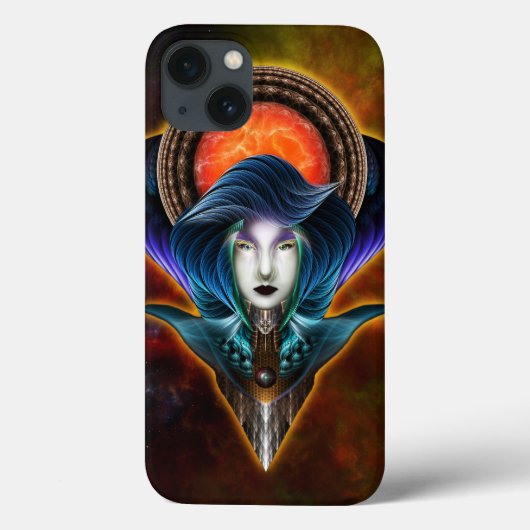 Trilia Red Nebula Portret Case-Mate iPhone Case (Achterkant)