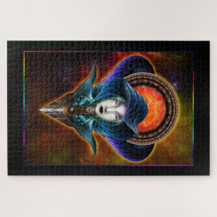 Trilia Red Nebula Portret Legpuzzel