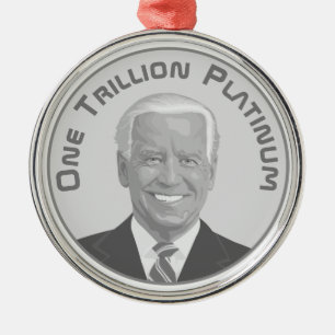 Triljoen dollar Platina Munt Metalen Ornament