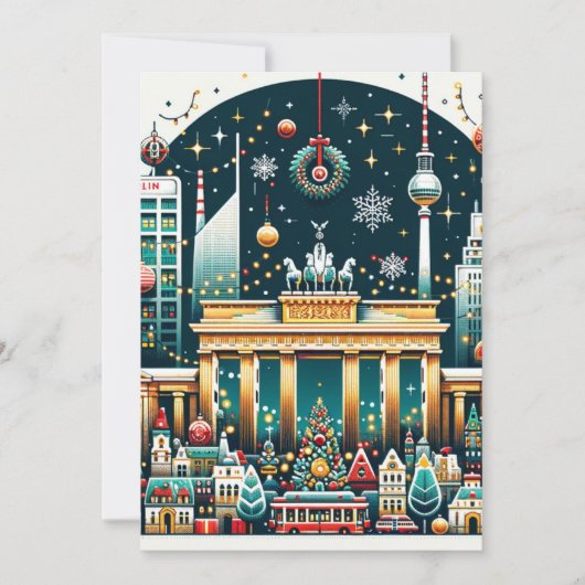 Trillend Berlijn Vakantie Wonders Card Feestdagenkaart (Voorkant)