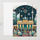 Trillend Berlijn Vakantie Wonders Card Feestdagenkaart (Voorkant / Achterkant)