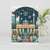 Trillend Berlijn Vakantie Wonders Card Feestdagenkaart (Staand voorkant)