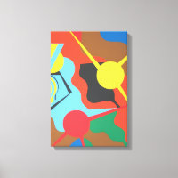 Trillend Geel Vlak Abstracte Kunstprint