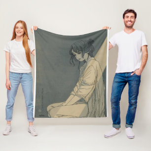 Trillend Licht door Sakutaro Hagiwara Kanji Fleece Deken