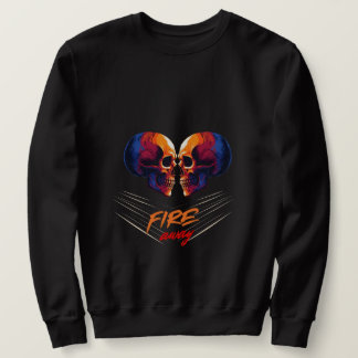 Trillend Tweepaardshoofden Edgy Grafische Heren Sw Trui