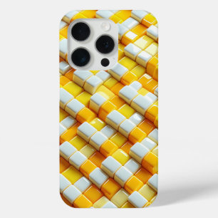 Trillende 3D Glanzende Gele & Witte Hoes Modern