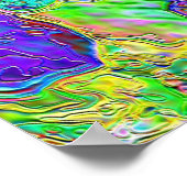 trillende abstracte floral 1 poster (Hoek)