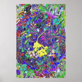 trillende abstracte floral 1 poster
