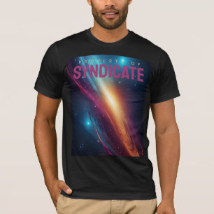 Trillende Abstracte Kosmische Melkweg Ruimte T-shirt