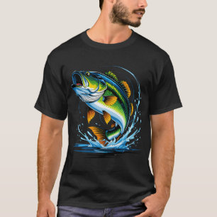 Trillende Baars die uit het Water Springt T-shirt
