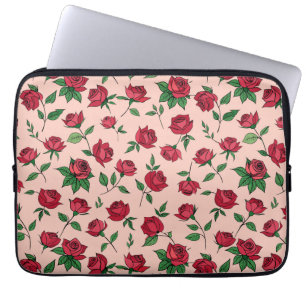 🌸Trillende Bloemrijke Rozen Tuin Tech Hoes🌸 Laptop Sleeve