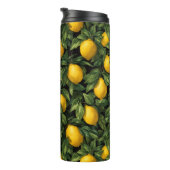 Trillende Citroen Citrus Boom Patroon Thermosbeker (Geroteerd rechts)