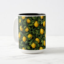 Trillende Citroen Citrus Boom Patroon