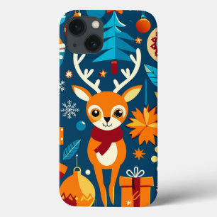 Trillende Kerstherten Magie ✨🎁 Feestelijke Winter iPhone 13 Hoesje