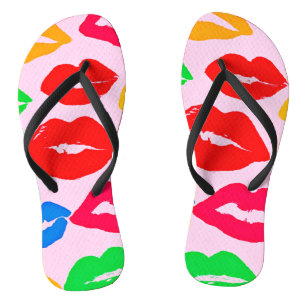Trillende Kleur gekuste patroon Teenslippers