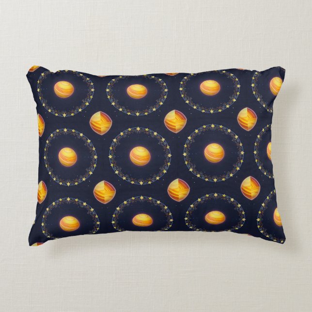 Trillende Kosmische Kunst Accent Kussen (Voorkant)