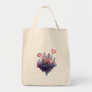 Trillende Kristaltuin in de Kosmische Ruimte Tote Bag