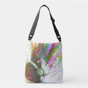 Trillende Kunstgeïnspireerde Schoudertas – Krachti Crossbody Tas