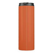 Trillende Mod Monogram Eerste Letter Roze Oranje Thermosbeker (Achterkant)