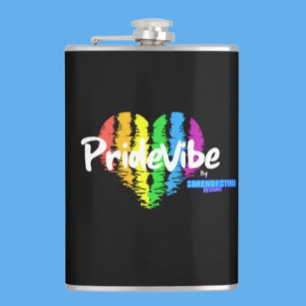 Trillende PrideVibe-fles: draag trots met regenboo Heupfles