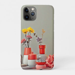 Trillende Rood Geel Arrangementontwerp iPhone 11 Pro Hoesje