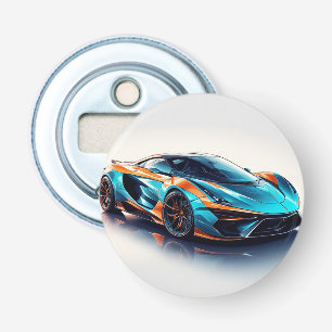 Trillende sportwagen met modern ontwerp button flesopener