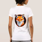 Trillende Vossen Kop T-shirt (Achterkant)