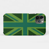 Trilliante Teal Union Jack Case-Mate iPhone Case (Achterkant (horizontaal))